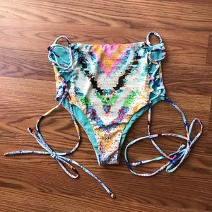Mara Hoffman high waisted bikini bottoms